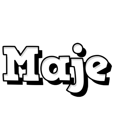 Maje snowing logo