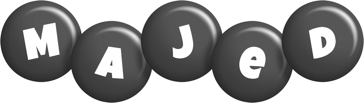 Majed candy-black logo