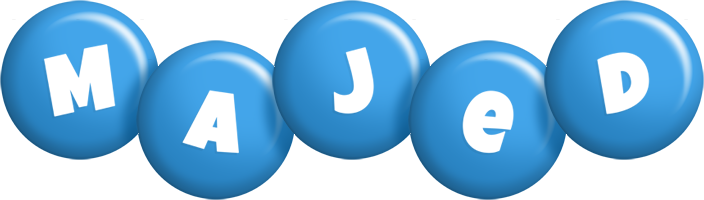 Majed candy-blue logo