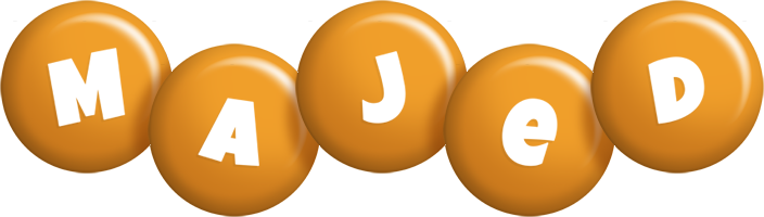 Majed candy-orange logo