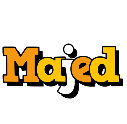 Majed cartoon logo