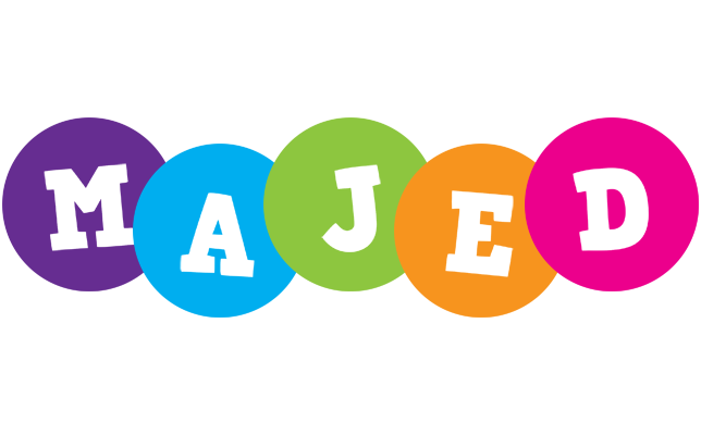 Majed happy logo