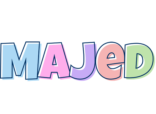 Majed pastel logo
