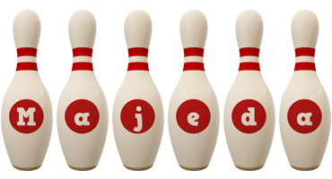 Majeda bowling-pin logo