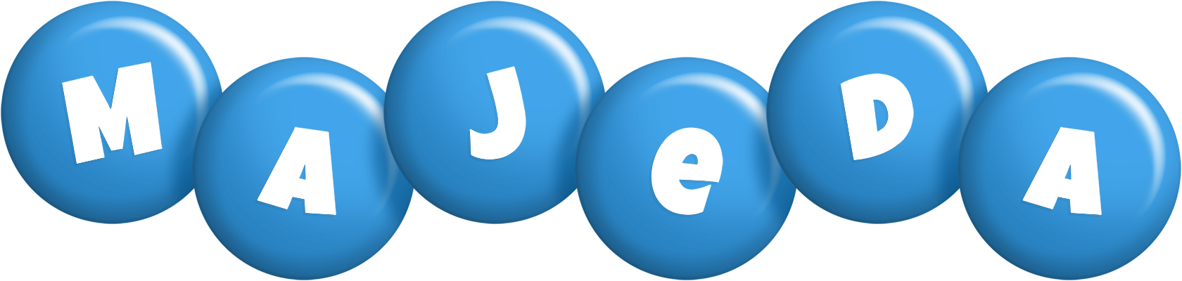 Majeda candy-blue logo