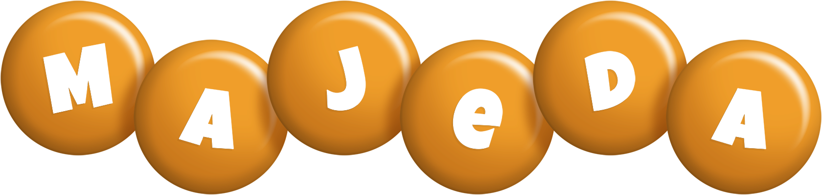 Majeda candy-orange logo