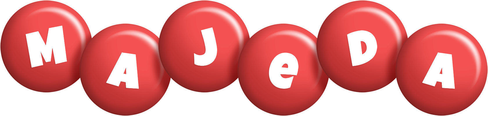 Majeda candy-red logo