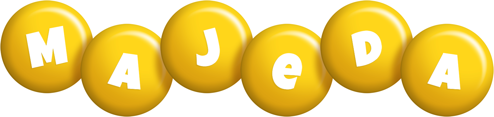 Majeda candy-yellow logo