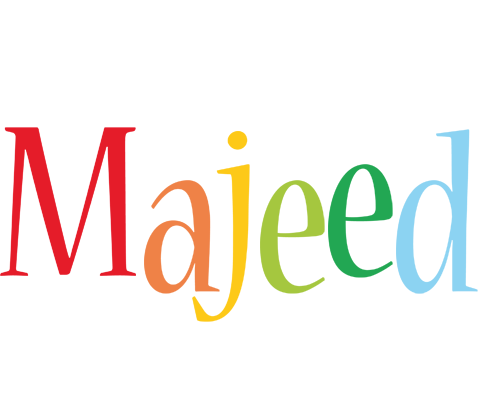 Majeed birthday logo