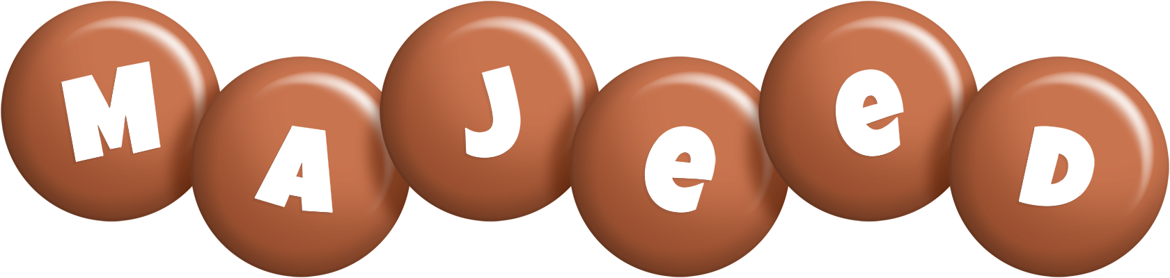 Majeed candy-brown logo
