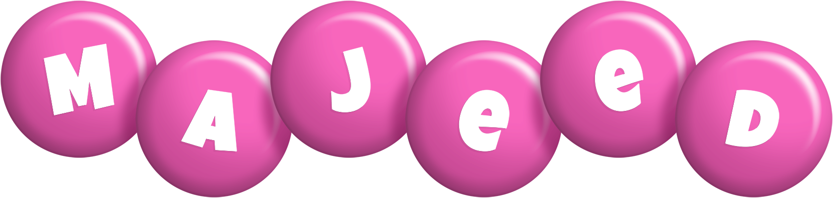 Majeed candy-pink logo