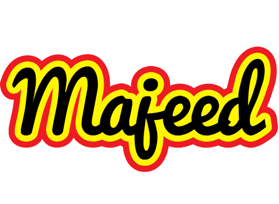 Majeed flaming logo