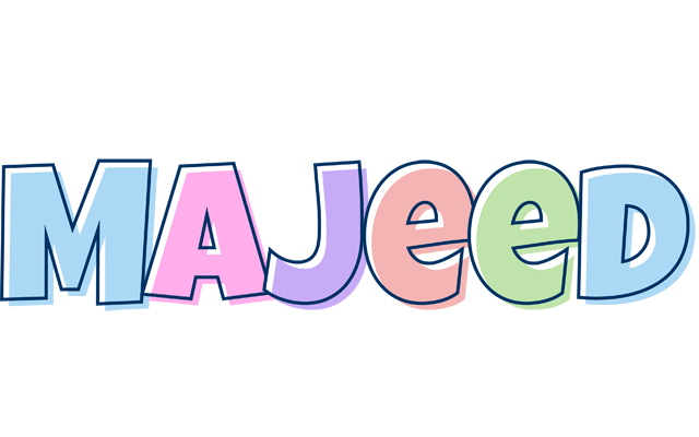 Majeed pastel logo