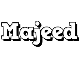 Majeed snowing logo