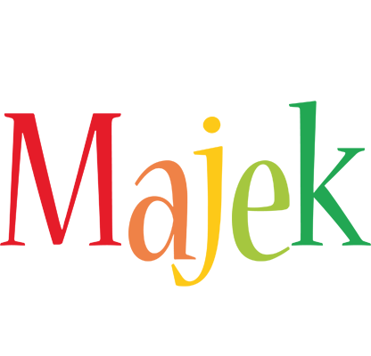 Majek birthday logo