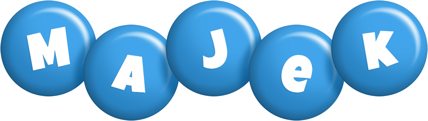 Majek candy-blue logo