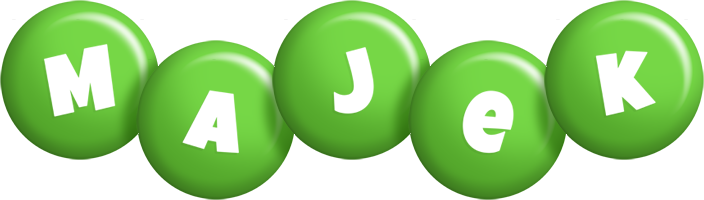 Majek candy-green logo