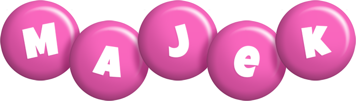 Majek candy-pink logo