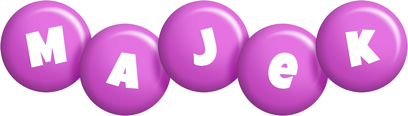 Majek candy-purple logo