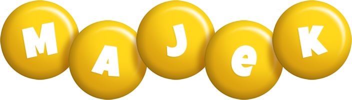 Majek candy-yellow logo