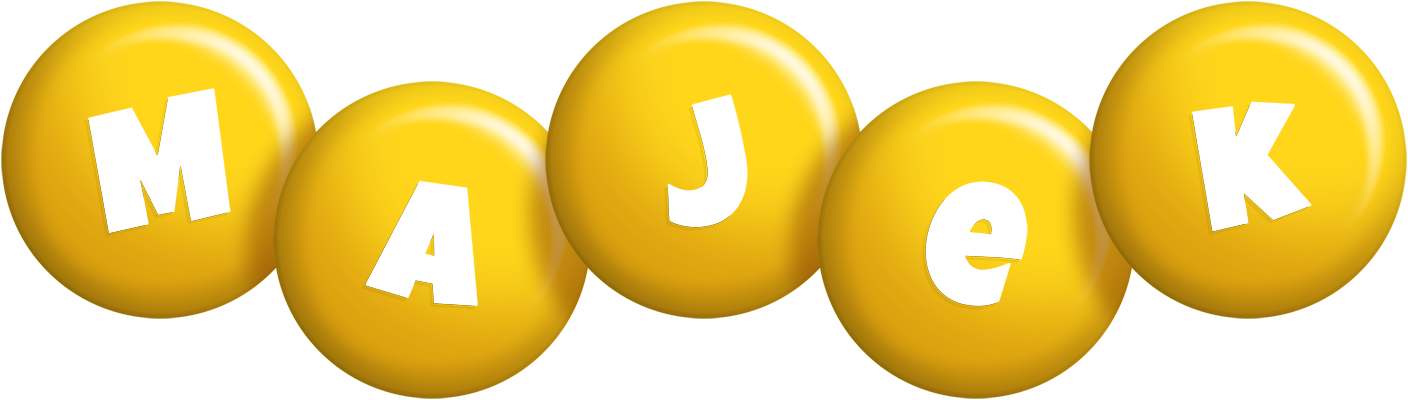 Majek candy-yellow logo