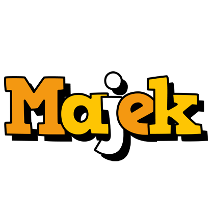 Majek cartoon logo