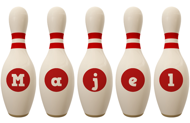 Majel bowling-pin logo