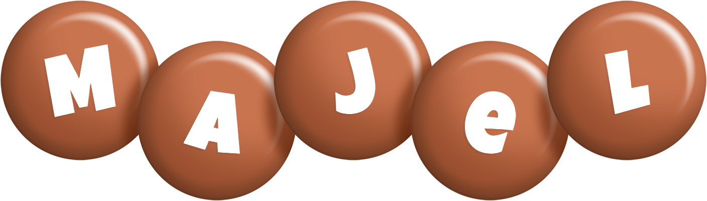 Majel candy-brown logo