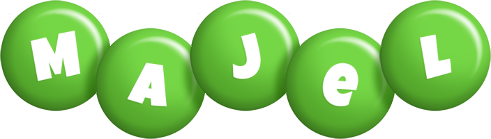 Majel candy-green logo