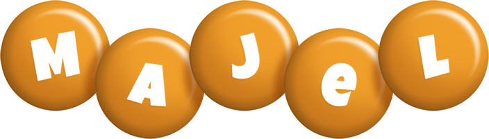 Majel candy-orange logo