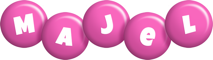 Majel candy-pink logo