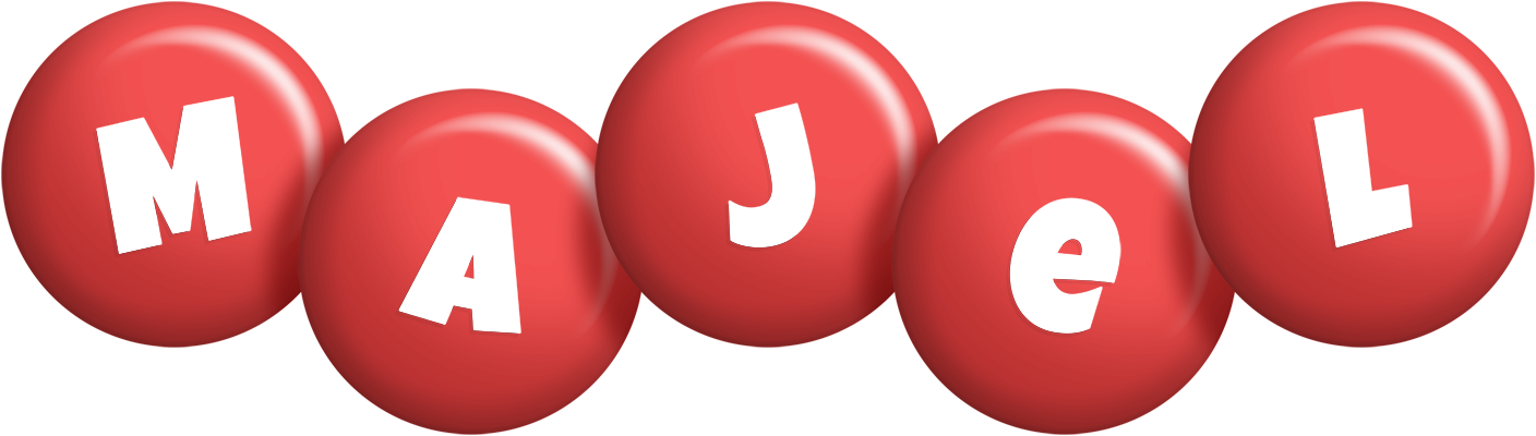 Majel candy-red logo
