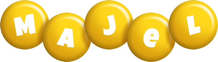 Majel candy-yellow logo