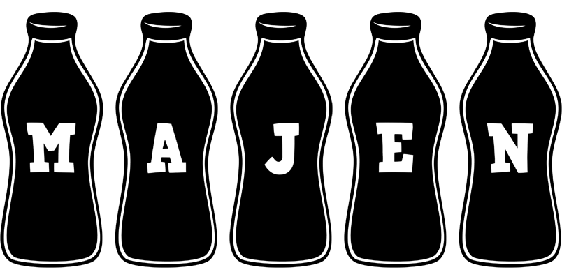 Majen bottle logo