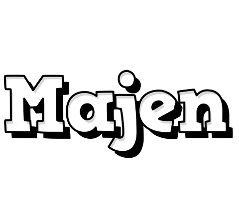Majen snowing logo