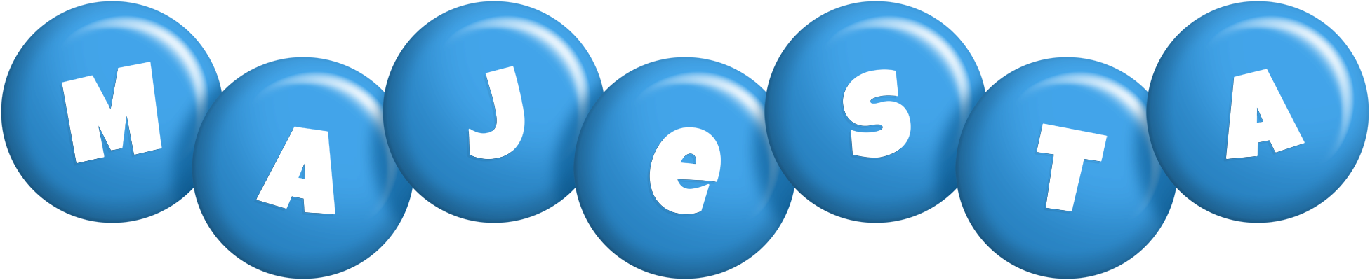 Majesta candy-blue logo