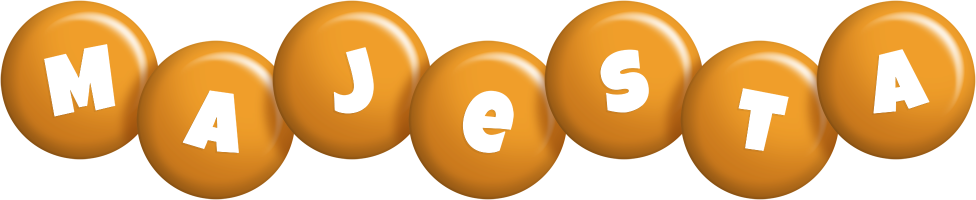 Majesta candy-orange logo