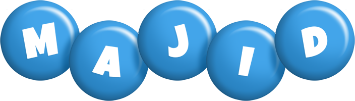 Majid candy-blue logo