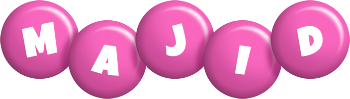 Majid candy-pink logo
