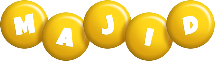 Majid candy-yellow logo