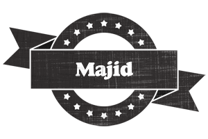 Majid grunge logo