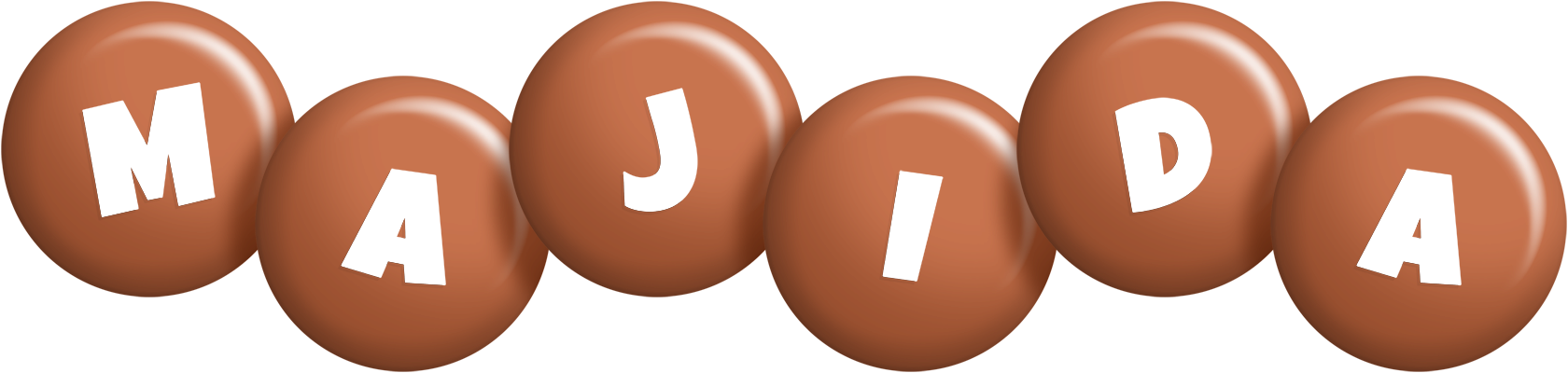 Majida candy-brown logo