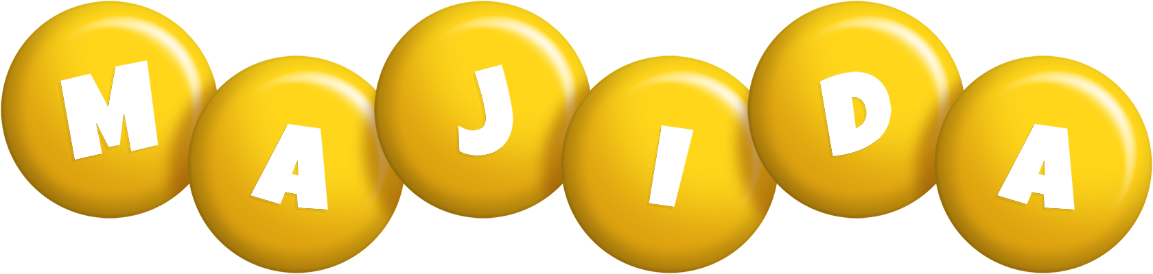 Majida candy-yellow logo