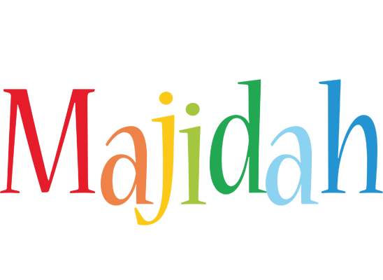 Majidah birthday logo