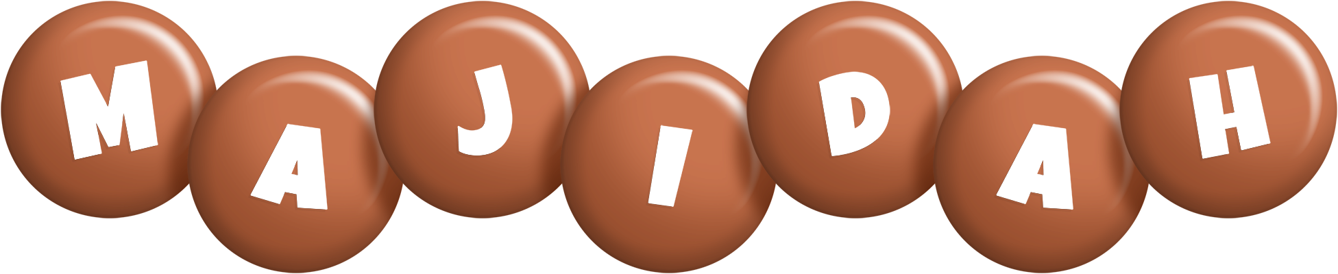 Majidah candy-brown logo