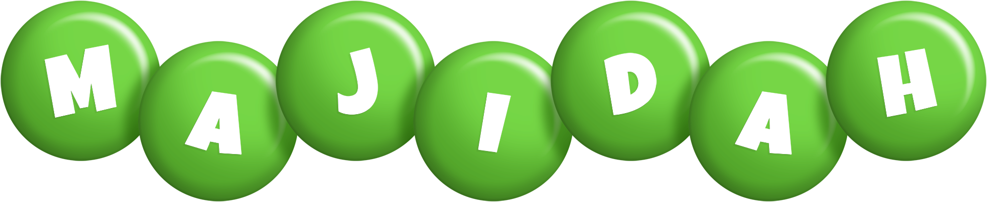 Majidah candy-green logo