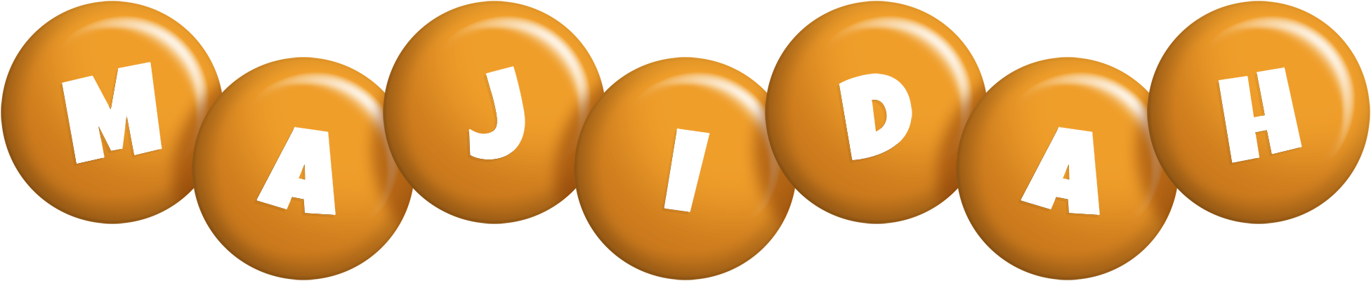 Majidah candy-orange logo