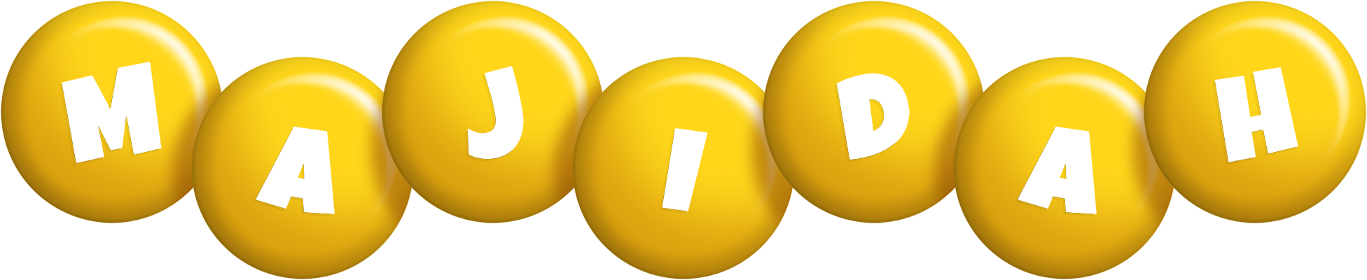 Majidah candy-yellow logo