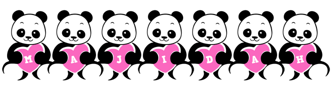 Majidah love-panda logo