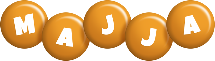 Majja candy-orange logo